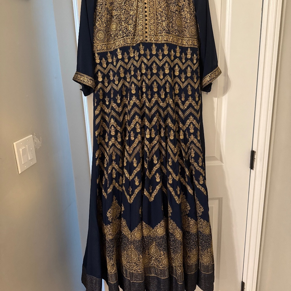 Navy long dress